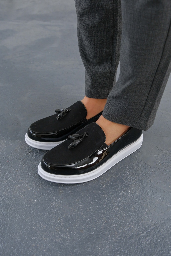 [MN002R15490SH-39] RBT Loafer Verniciata Erkek Ayakkabı SIYAH (39)